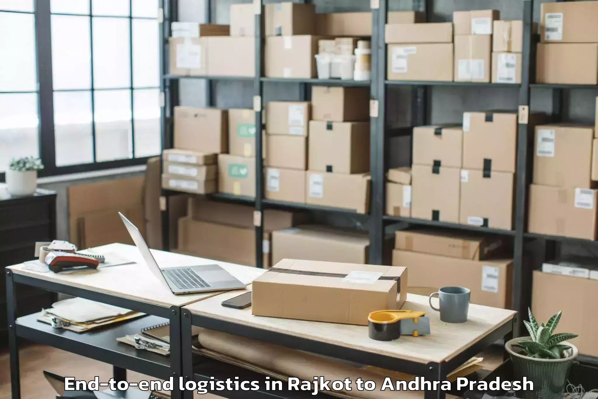 Hassle-Free Rajkot to Nallajerla End To End Logistics